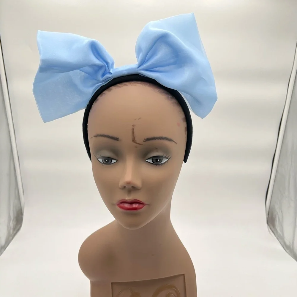 Charming Blue Bow Headband NWOT